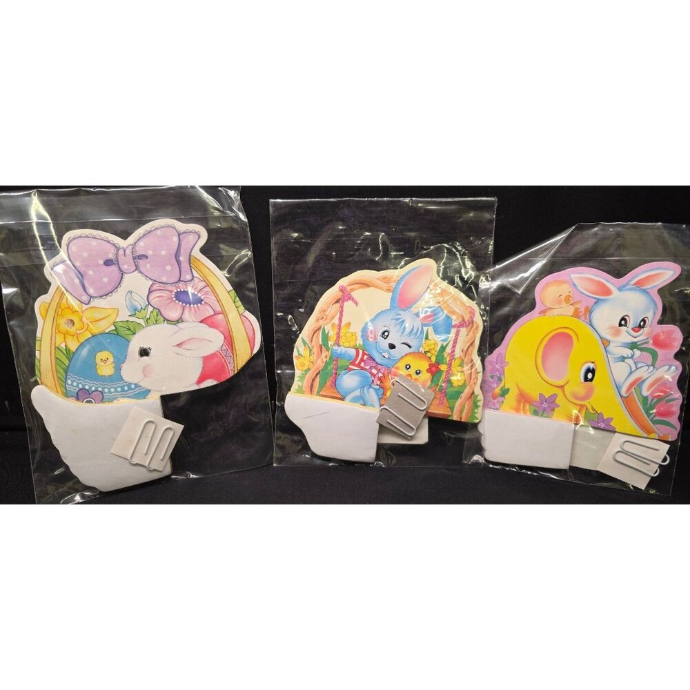 Vintage Woolworth Easter Honeycomb Die Cut Spring Decorations New Old Stock